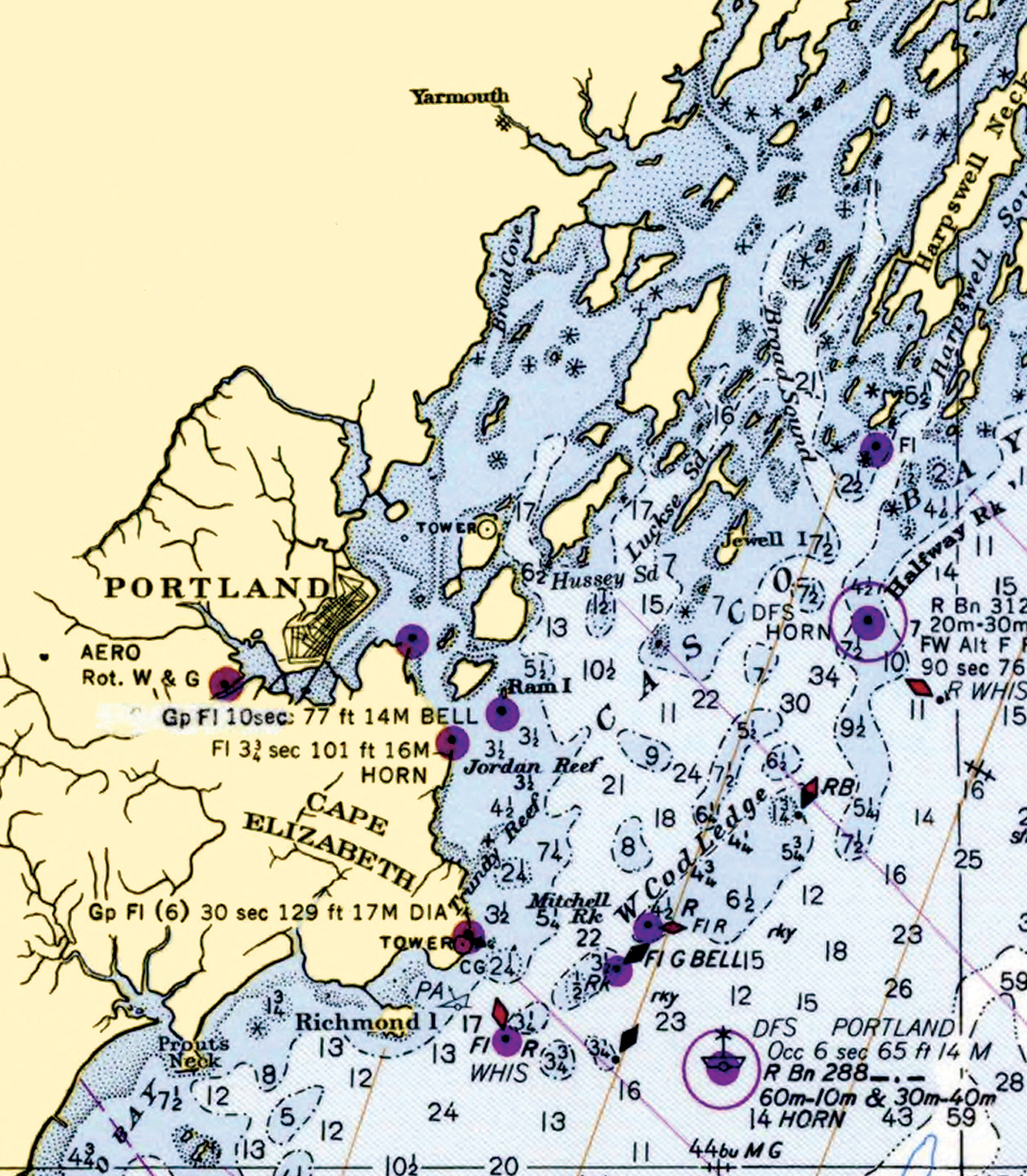cape may chart blanket