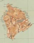 Hawaiian Islands Vintage Map Blanket