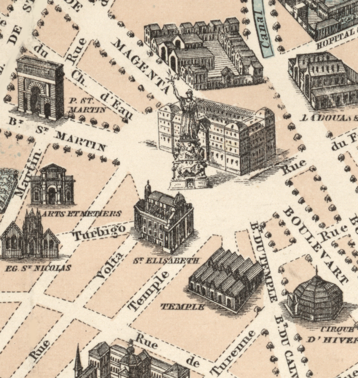 Decorative Paris map blanket showcasing classic street patterns and architectural detail