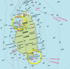 Martinique, St Lucia, St. Vincent & the Grenadies to Grenada Chart Scarf