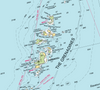 Martinique, St Lucia, St. Vincent & the Grenadies to Grenada Chart Scarf