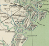 Georgia's Barrier Islands Vintage Map Scarf (St. Augustine to Savannah)
