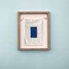 "S" Nautical Flag in Glass-Free Shadow Box Frame