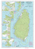 St. Lucia Nautical Chart Canvas Wall Scroll