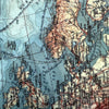 Detailed northern polar map scarf accessory close up