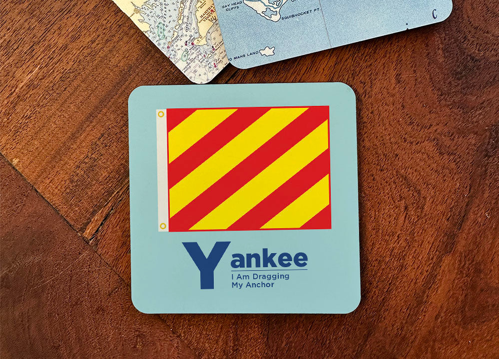 Nautical Flag Coaster - ‘Y’ Yankee