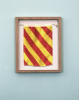 "Y" Nautical Flag in Glass-Free Shadow Box Frame