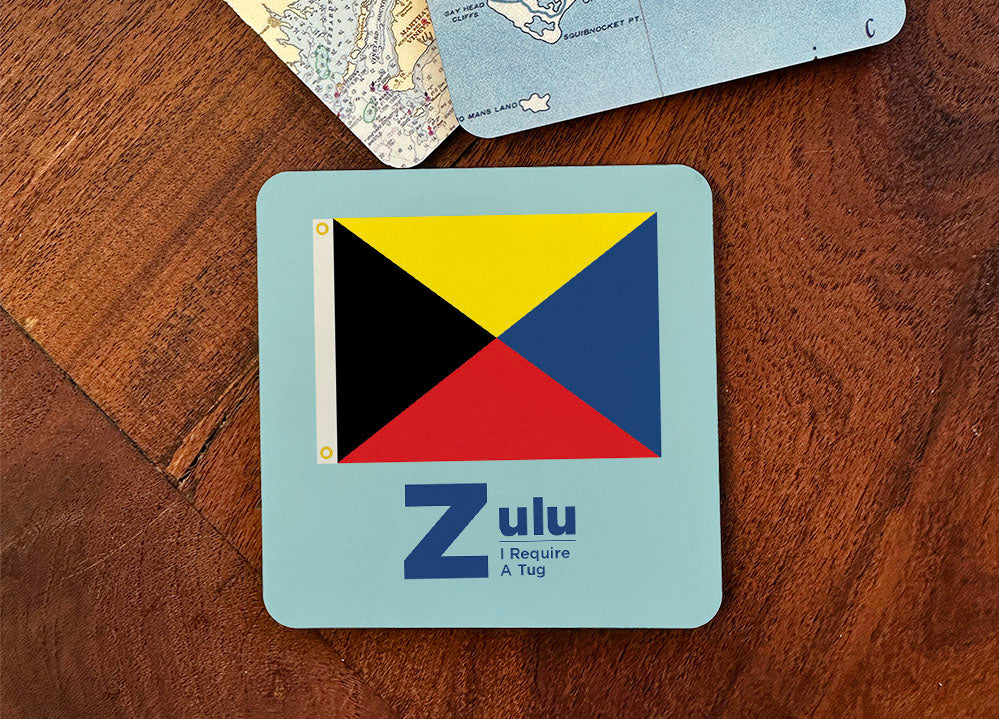 Nautical Flag Coaster - ‘Z’ Zulu