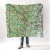 Agawam MA topo map Blanket - Maritime Tribes USABlanket