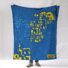 Ann Arbor Campus Map Blanket - Maritime Tribes USABlanket