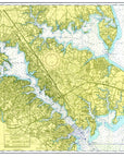 Annapolis, Maryland Chart Placemat - Maritime Tribes USALaminated Placemat