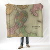 Antique Boston Atlas Map Blanket - Maritime Tribes USABlanket