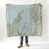 Bellaire, MITopo Map Blanket - Maritime Tribes USABlanket