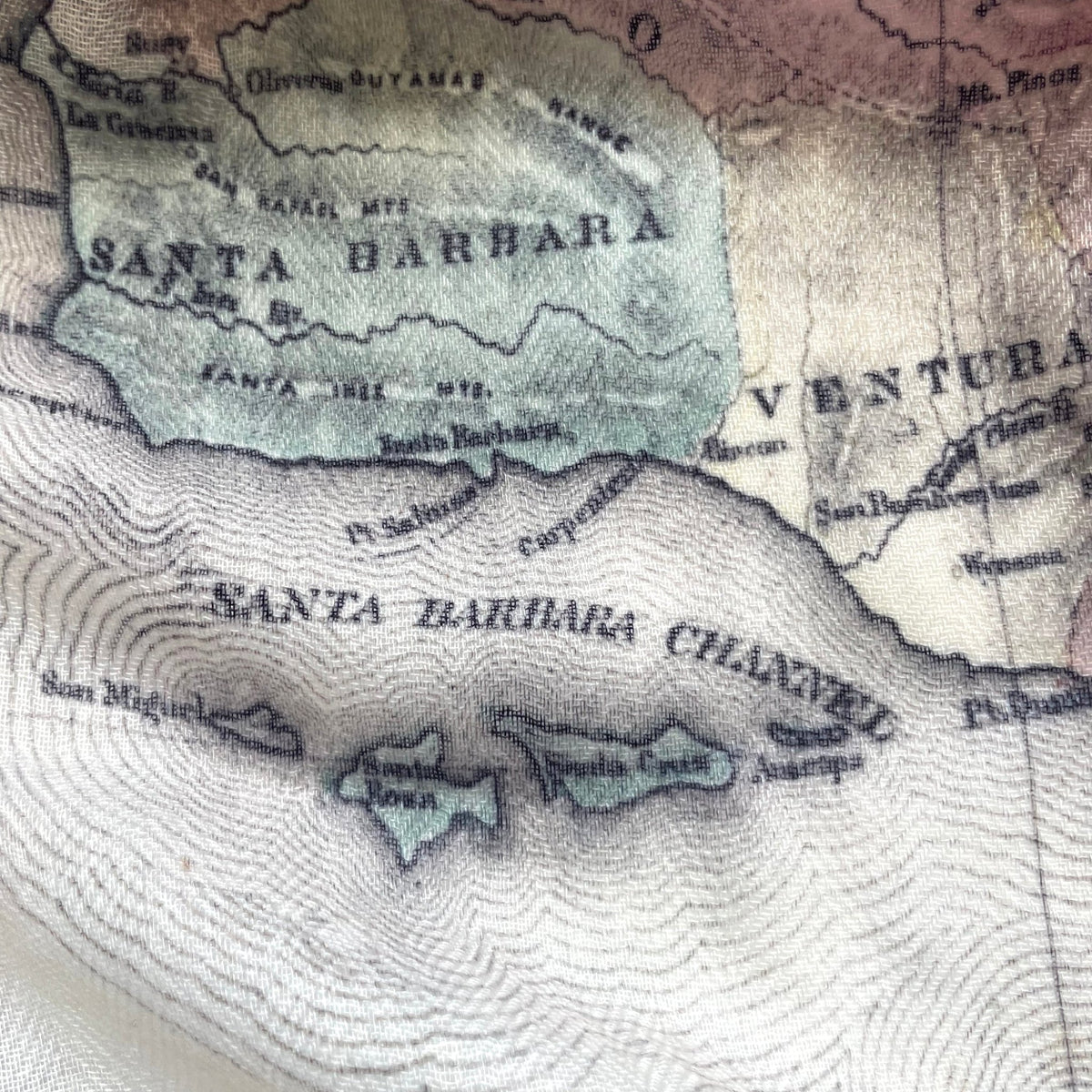 California Dreamin' Vintage Map Scarf - Maritime Tribes USAScarf