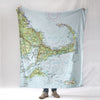 Cape Cod and the Islands, Topographical Map Blanket - Maritime Tribes USABlanket
