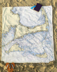 Cape Cod & The Islands Traditional Nautical Chart Blanket - Maritime Tribes USABlanket