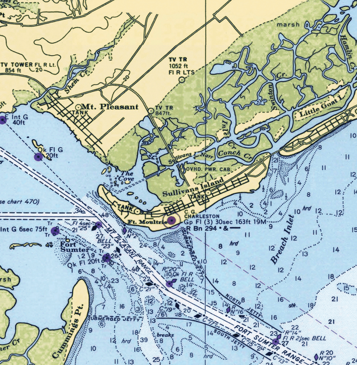 Charleston, SC Chart Blanket - Maritime Tribes USABlanket