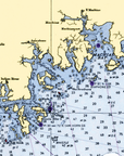 Coast of Maine, Nautical Chart Blanket - Maritime Tribes USABlanket