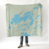 Crosslake MN Topo Blanket - Maritime Tribes USABlanket