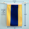 D (Delta) Nautical Signal Flag – Traditional Maritime Code Flag - Maritime Tribes USASignal Flag