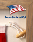 "D" Nautical Flag in Glass-Free Shadow Box Frame - Maritime Tribes USA