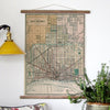 Detroit Vintage Map Scroll - Maritime Tribes USAScroll