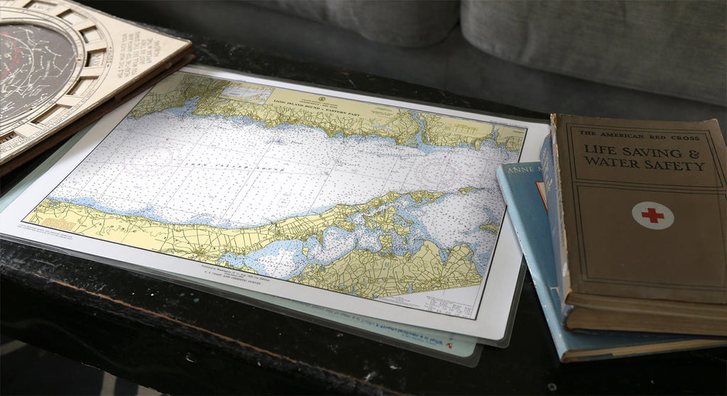 Eastern Long Island Sound, Connecticut & New York Placemat - Maritime Tribes USALaminated Placemat
