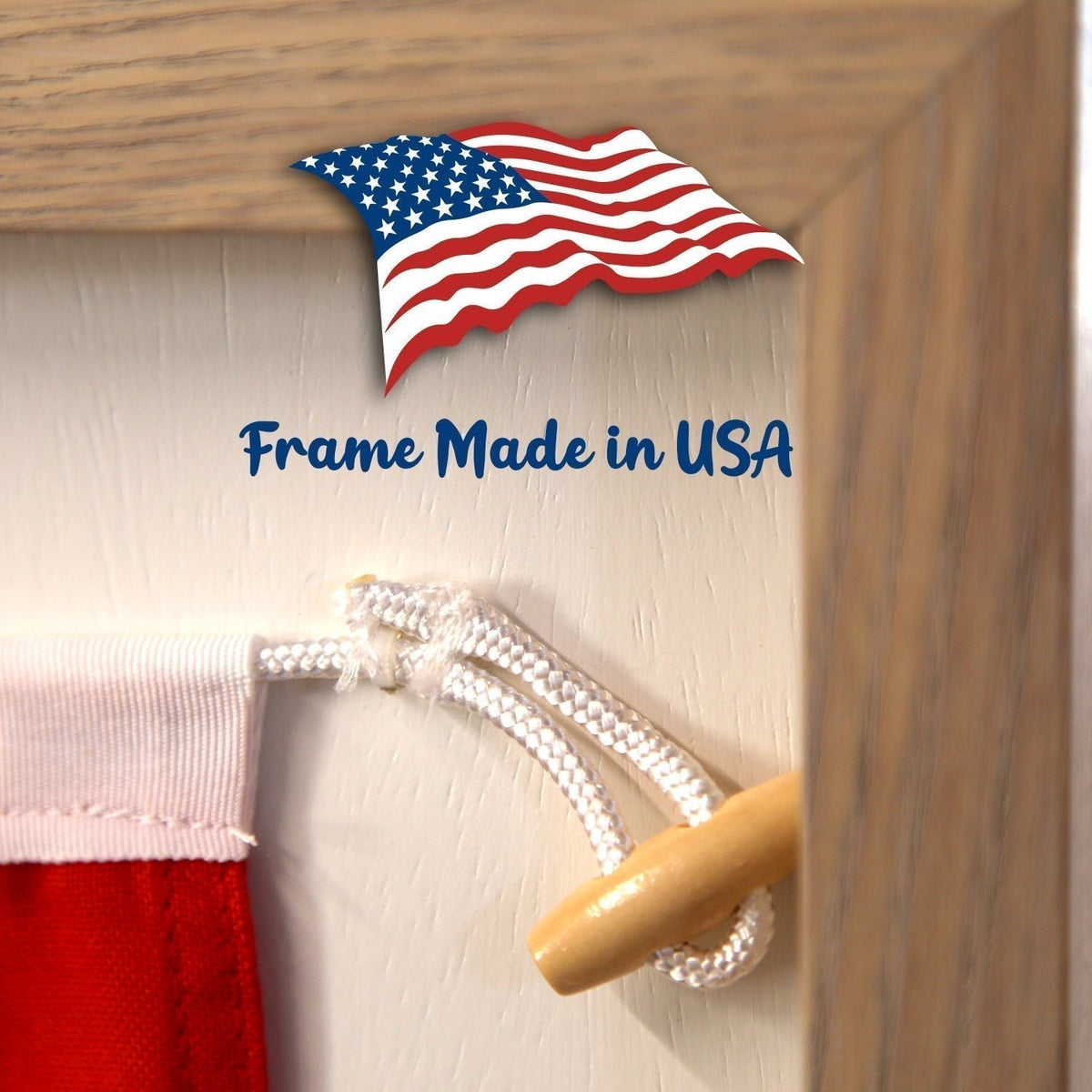 "F" Nautical Flag in Glass-Free Shadow Box Frame - Maritime Tribes USA