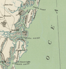Georgia's Barrier Islands Vintage Map Scarf (St. Augustine to Savannah) - Maritime Tribes USAScarf