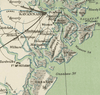 Georgia's Barrier Islands Vintage Map Scarf (St. Augustine to Savannah) - Maritime Tribes USAScarf