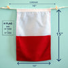 H (Hotel) Nautical Signal Flag – Traditional Maritime Code Flag - Maritime Tribes USASignal Flag