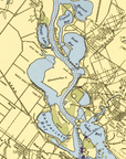 Houston / Galveston Nautical Chart Scarf - Maritime Tribes USAScarf