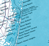 Jersey Shore Vintage Map Quick Dry Towel - Maritime Tribes USATowel