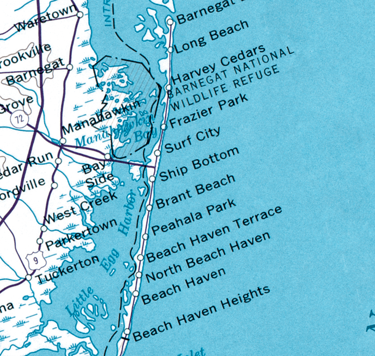 Jersey Shore Vintage Map Quick Dry Towel - Maritime Tribes USATowel