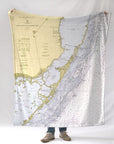 Key Largo, FL Nautical Chart Blanket - Maritime Tribes USABlanket