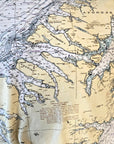 Kodiak Island, Nautical Chart Blanket - Maritime Tribes USABlanket