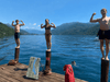 Lake Orta, Italy Map Sport Towel - Maritime Tribes USA