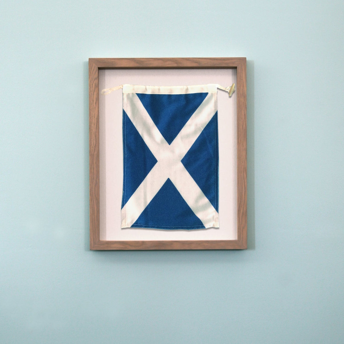 "M" Nautical Flag in Glass-Free Shadow Box Frame - Maritime Tribes USA