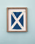 "M" Nautical Flag in Glass-Free Shadow Box Frame - Maritime Tribes USA