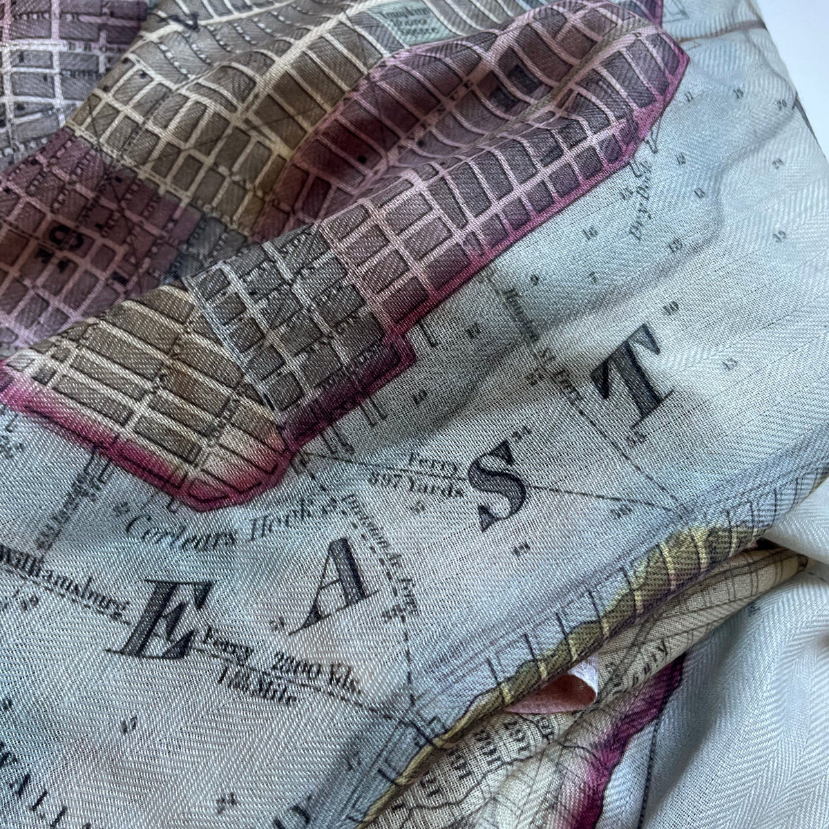 Manhattan Vintage Map Scarf - Maritime Tribes USAScarf