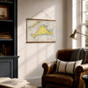 Martha's VIneyard, MA Nautical Chart Fabric Scroll - Maritime Tribes USAScroll
