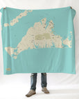 Martha's Vineyard Modern Wave Blanket - Maritime Tribes USABlanket