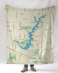 Morse Reservoir IN Charted Territory Blanket - Maritime Tribes USABlanket