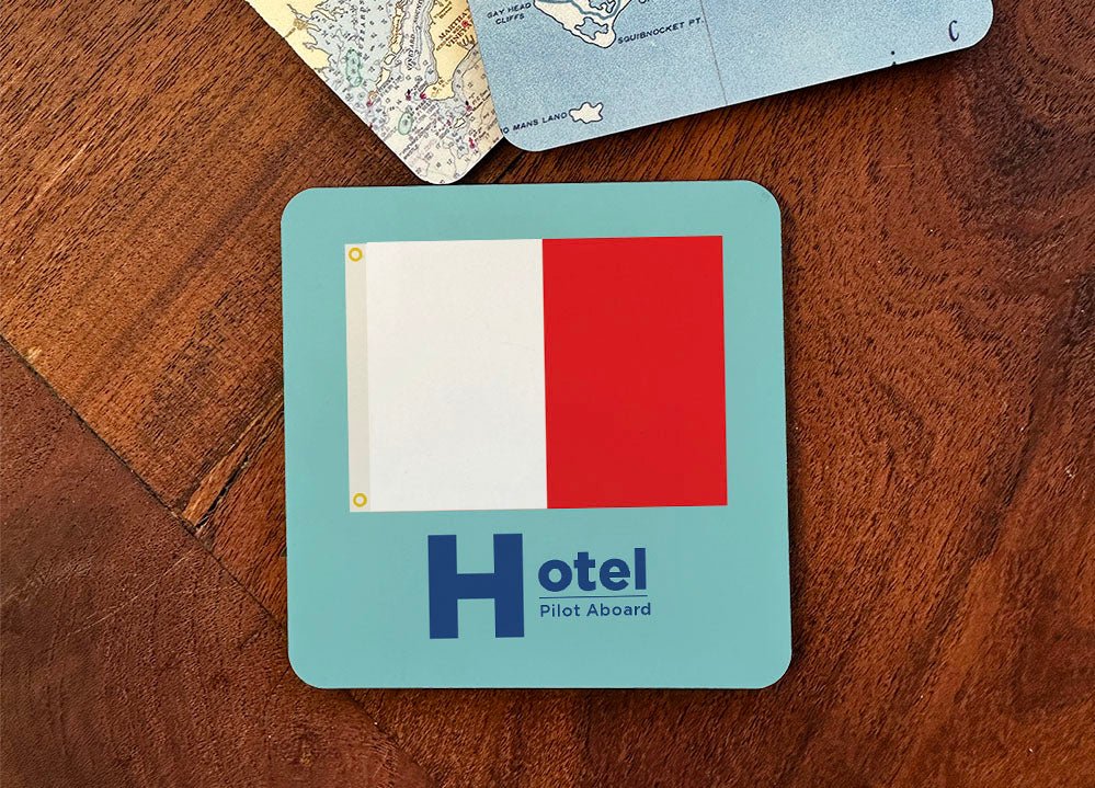 Nautical Flag Coaster - ‘H’ Hotel - Maritime Tribes USACoaster