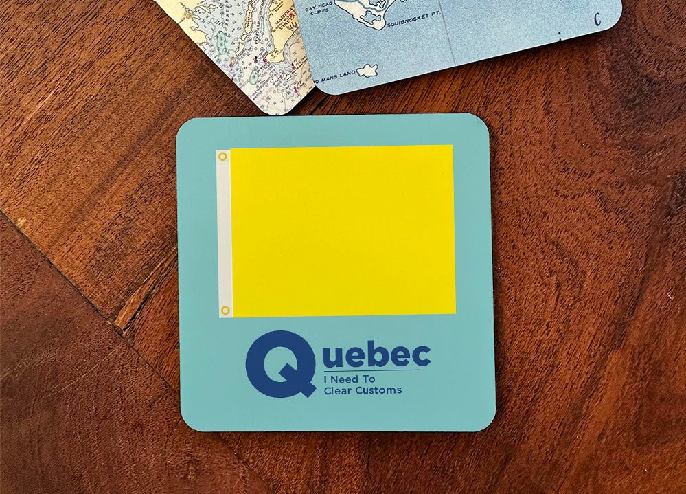 Nautical Flag Coaster - ‘Q’ Quebec - Maritime Tribes USACoaster
