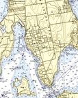 Newport, RI (Narragansett Bay) Chart Blanket - Maritime Tribes USABlanket