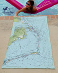 Outerbanks (Currituck to Ocracoke, OBX), NC Quick Dry Towel - Maritime Tribes USATowel