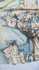 Seattle, WA Puget Sound, Vintage Map Scarf video
