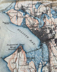 Seattle, WA Puget Sound, Vintage Map Scarf video