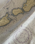 Martha's Vineyard Nautical Chart Quick Dry Towel